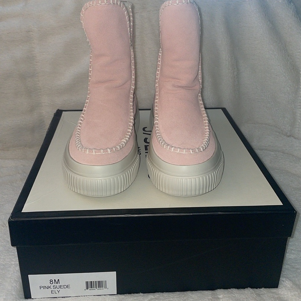 NWT J/SLIDES ELY Pink Suede Boot - Picture 4 of 10